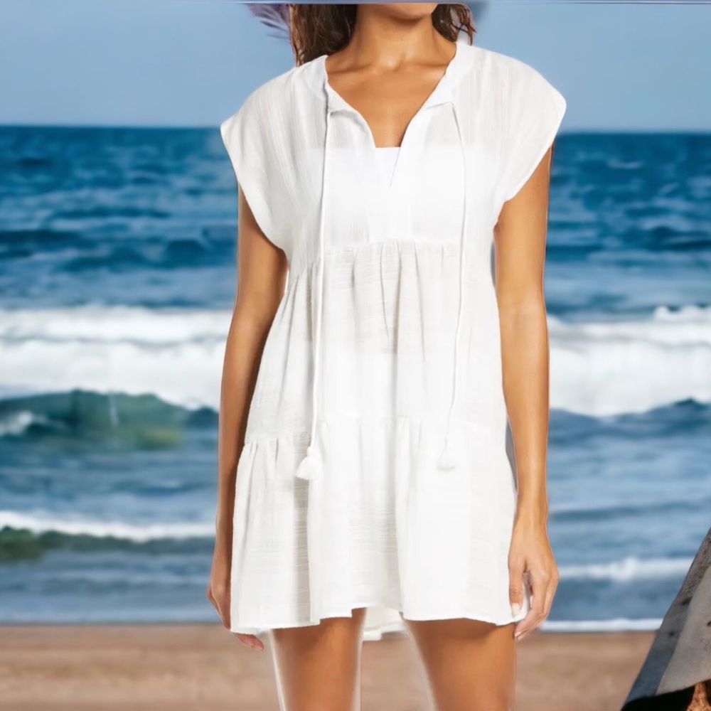 NWT Robin Piccone White Swim Coverup